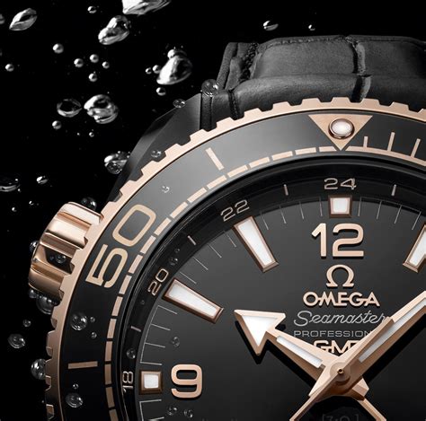 omega seamaster planet ocean gmt deep black